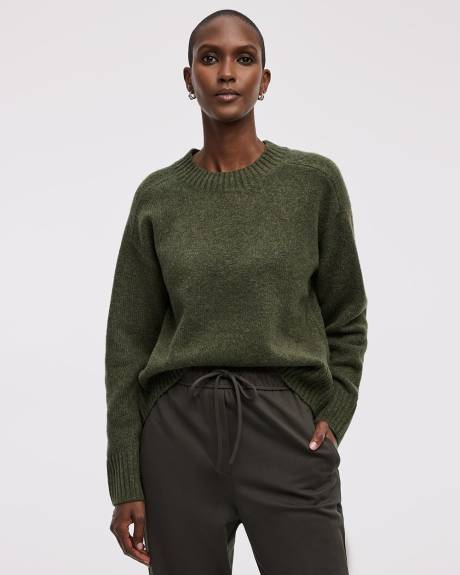 Long-Sleeve Crew-Neck PlushSoft Pullover