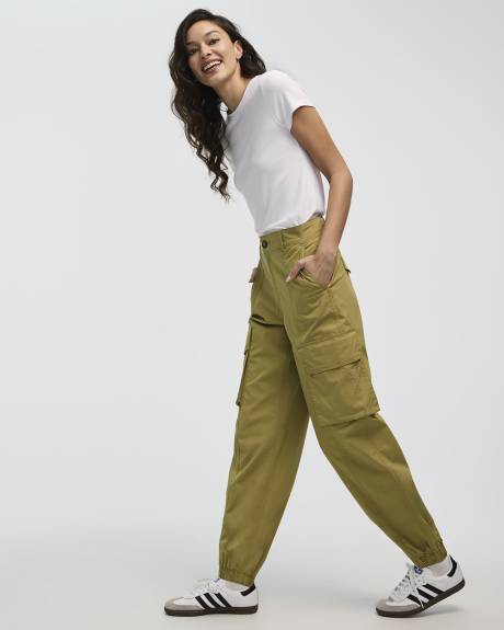Poplin Jogger with Cargo Pockets