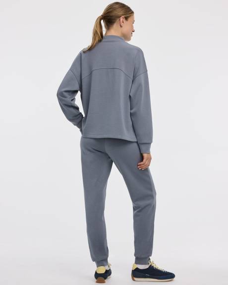 Long-Sleeve Mock-Neck Pullover - Hyba