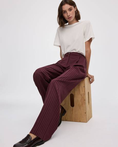 Wide-Leg Mid-Rise Pant - The Timeless - Petite
