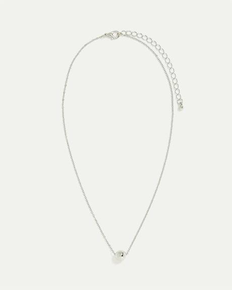 Short Necklace with Orb Pendant