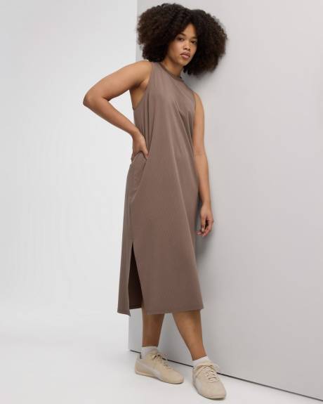 Robe midi texturée sans manches - Hyba