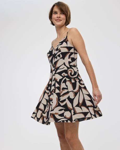 Sleeveless Buttoned-Down Dress