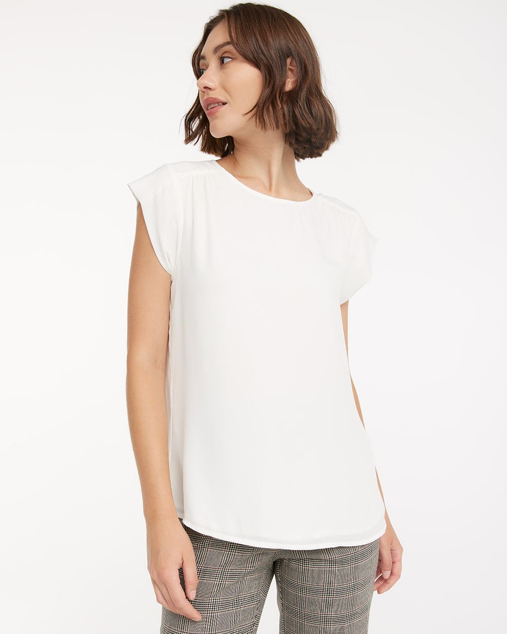 Semi-Fitted Silky Tee, R Essentials