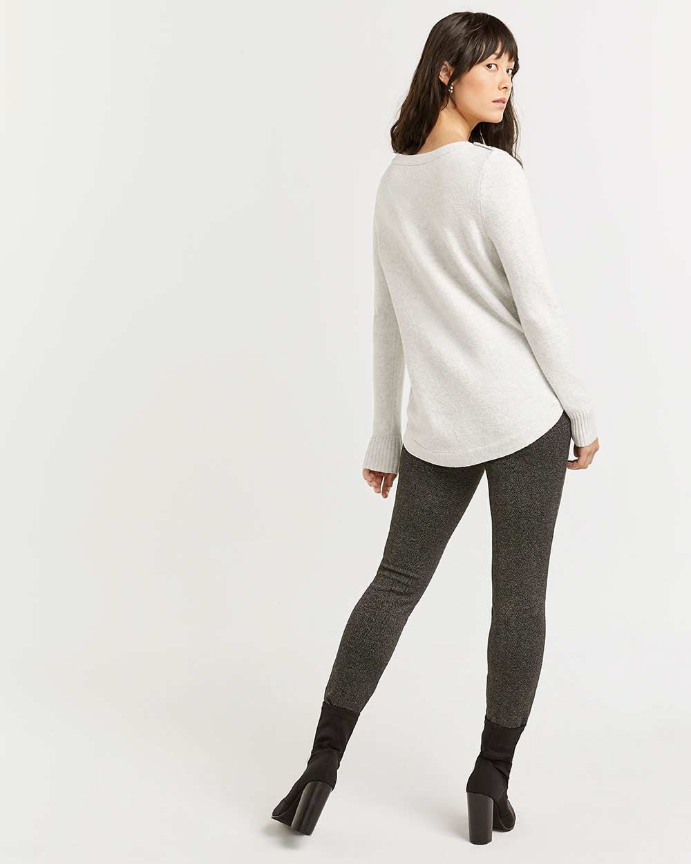Boat Neck Sweater with Buttons at Shoulders | Regular | Reitmans