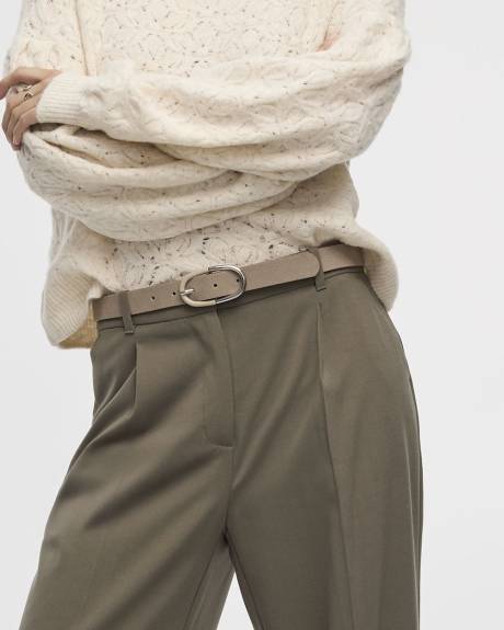 Pantalon à jambe large et taille haute - L'Intemporelle - Long