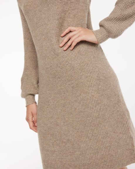 Solid Cowl-Neck Dress