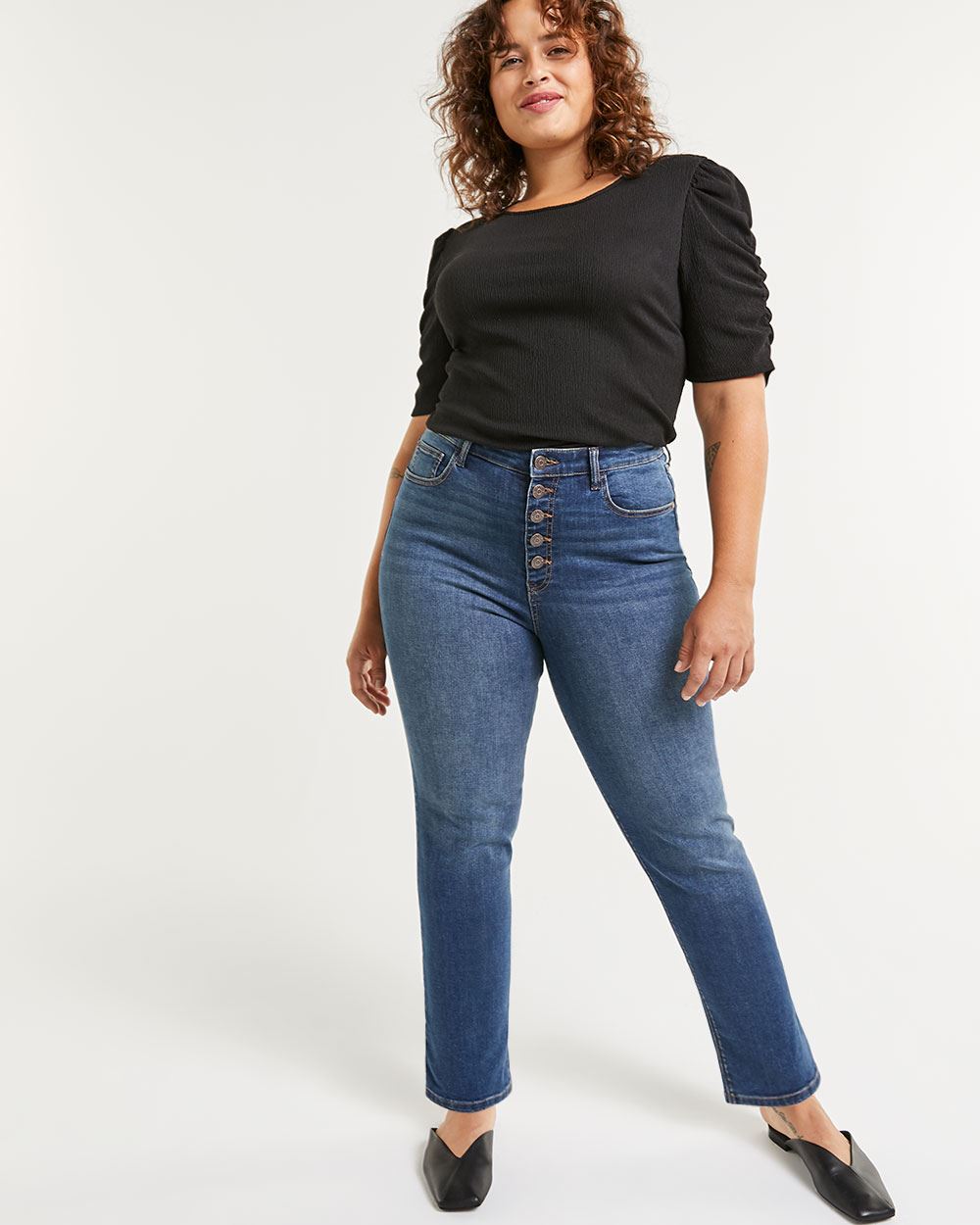 button fly with button closure