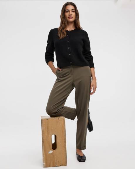 Tapered-Leg High-Rise Pant - The Timeless - Petite