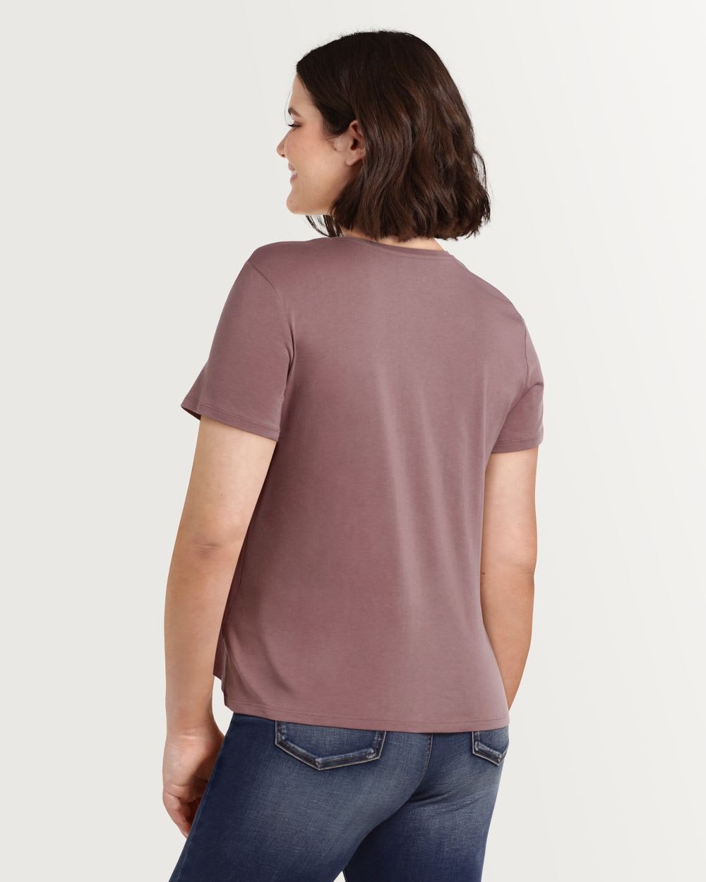 T-shirt en coton modal à manches courtes