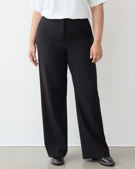 Midwaist Black Slacks Pants for Women S-2XL #2202
