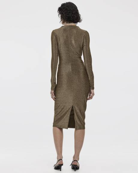 Long-Sleeve Midi Bodycon Dress