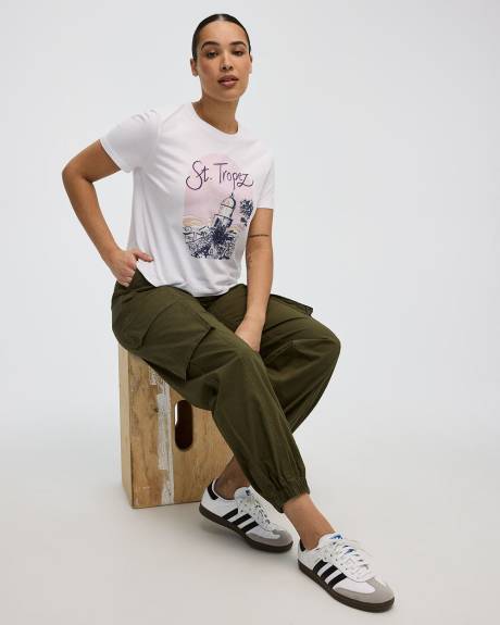 Poplin Jogger with Cargo Pockets