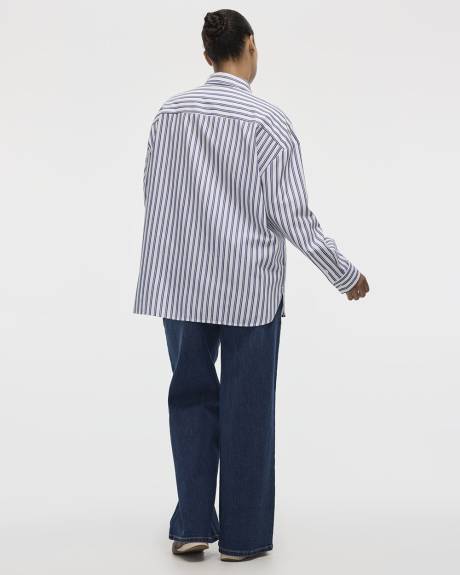 Chemise rayée à manches longues