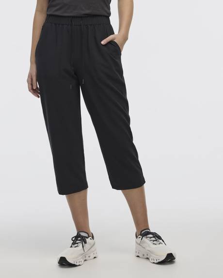 Textured Woven Capri Pant - Hyba