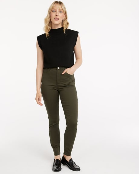 Stretch High-Rise Colored Jean with Skinny Leg