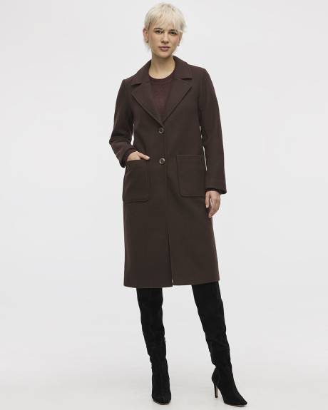 Manteau long à deux boutons