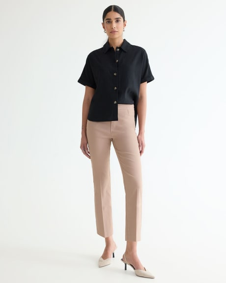 Cropped Straight-Leg High-Rise Pants - The Iconic - Petite