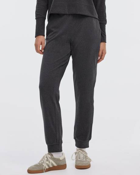 Pantalon jogger en tissu brossé - Hyba - Petite