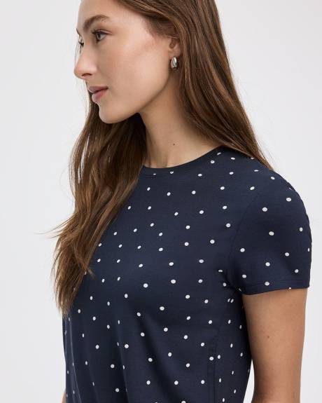 T-shirt &agrave; col rond - R Essentiels