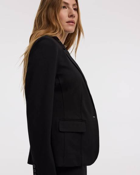 Veston ajusté en tricot à un bouton - Le Stretch Moderne (MD)