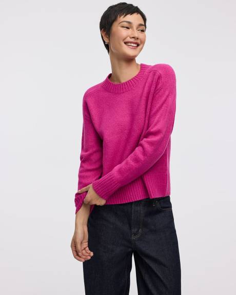 Long-Sleeve Crew-Neck PlushSoft Pullover