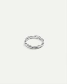 Intertwine Band Ring with Stones