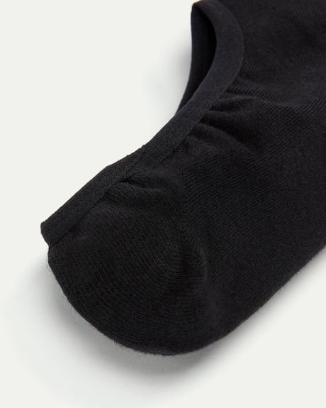 Black and White No-Show Socks, set of 1