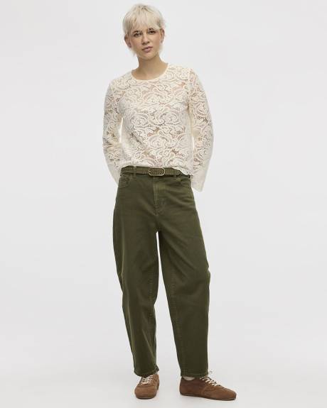 High-Rise Barrel Pant - Petite