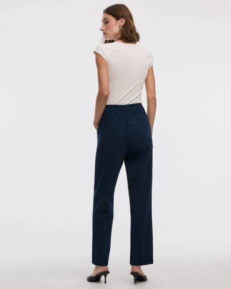 Pantalon à jambe droite et taille haute - Petite