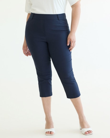 Calvin Klein Ladies Beige Straight Leg Size 12 Capri Length Pants