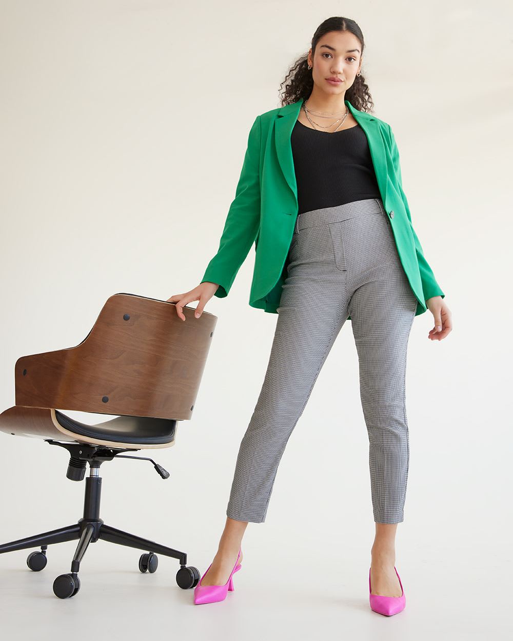 Slim-Leg High-Rise Ankle Pants, The Iconic - Tall