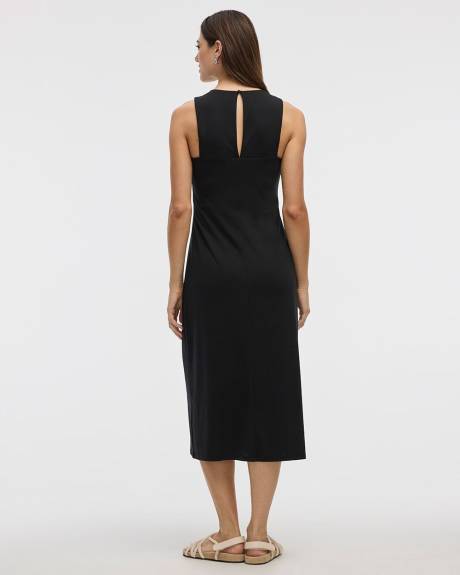 Robe midi droite sans manches