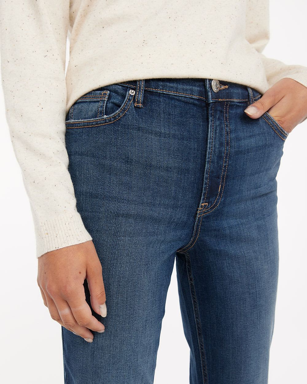 High-Rise Medium Wash Jean with Slim Leg, The Vintage - Tall