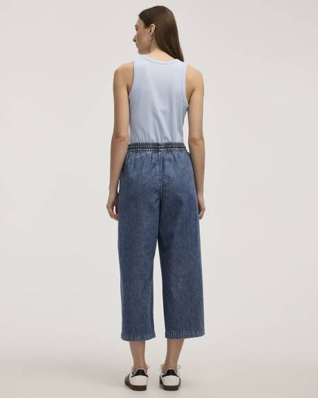 Pantalon capri en denim