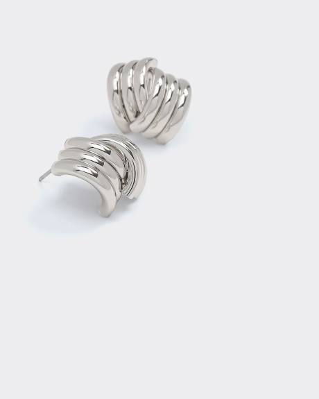 Criss-Cross Textured Earrings