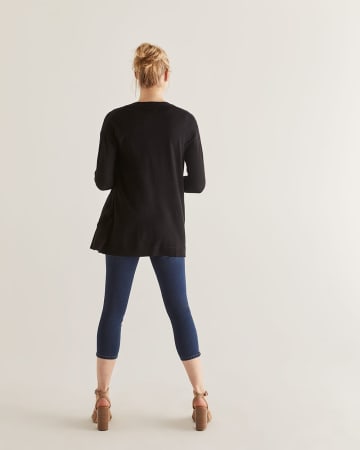 R Essentials Open Cardigan with Pockets
