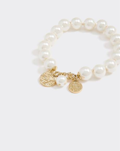 Pearl Bracelet with Charms
