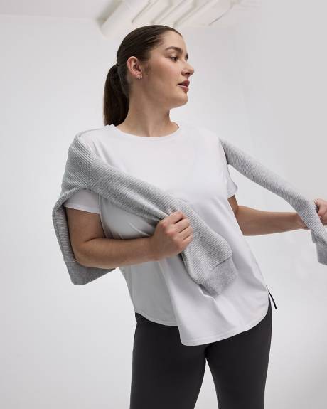 T-shirt à col rond et manches courtes - DRY-LUX (MD) Hyba Essentiels