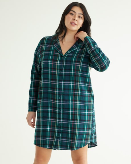 Long Flannel Nightdress | Regular | Reitmans