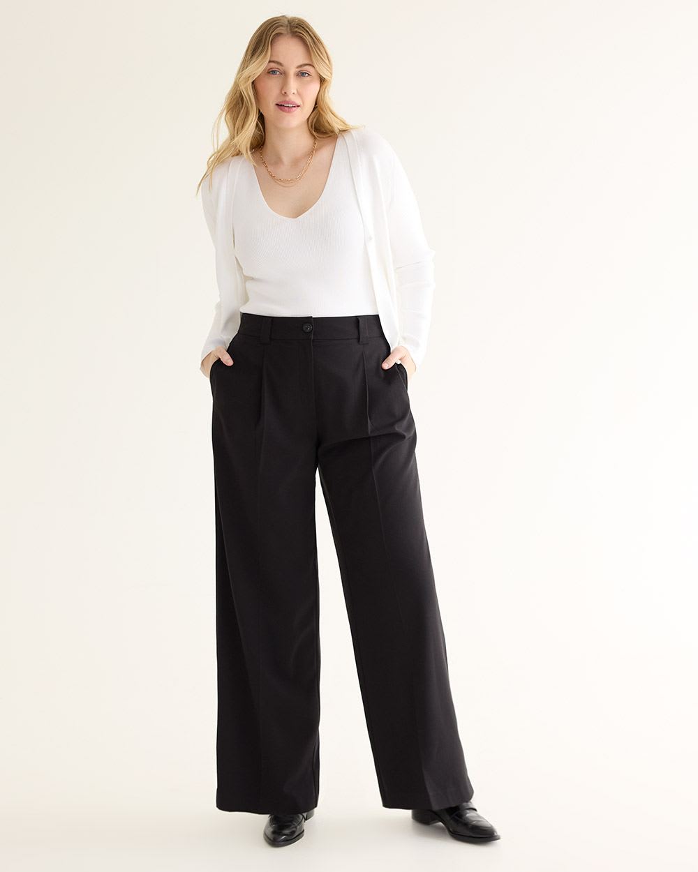 Wide-Leg High-Rise Pant - Curvy Fit - The Timeless