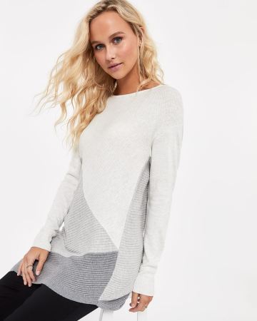 Asymmetrical Rib Sweater