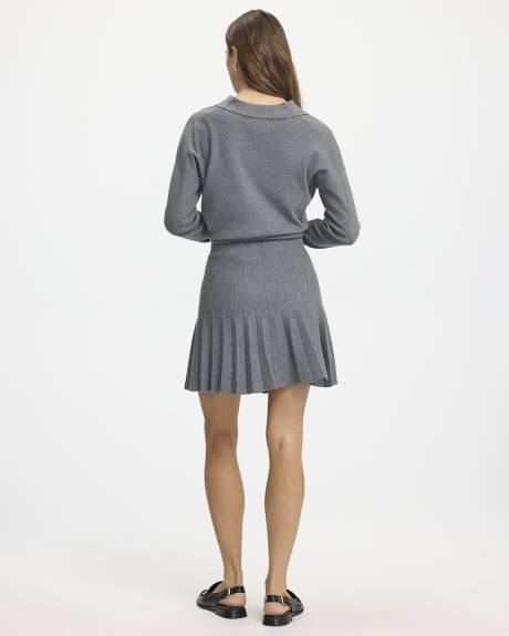 Mini A-Line Pleated Skirt