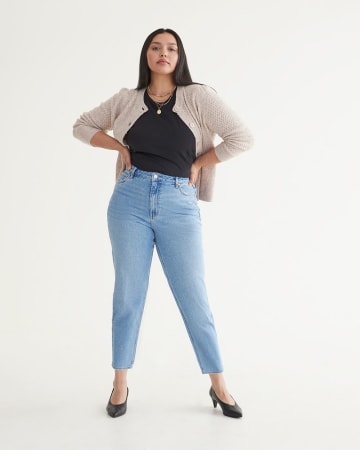 Tapered-Leg Super High-Rise Jean, The Mom Jeans