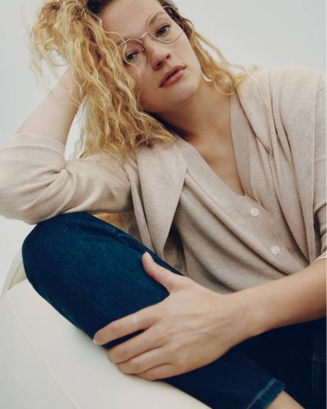 Cardigan à col V - R Essentials