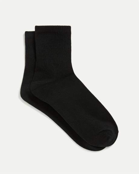 Ribbed Cotton Anklet Socks