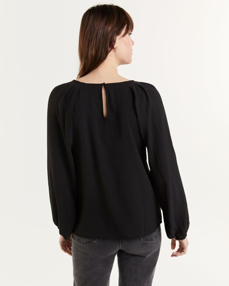 Puff Sleeve Cocktail Blouse