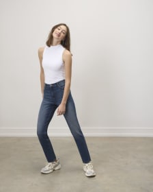 High Rise Vintage Slim Leg Jeans
