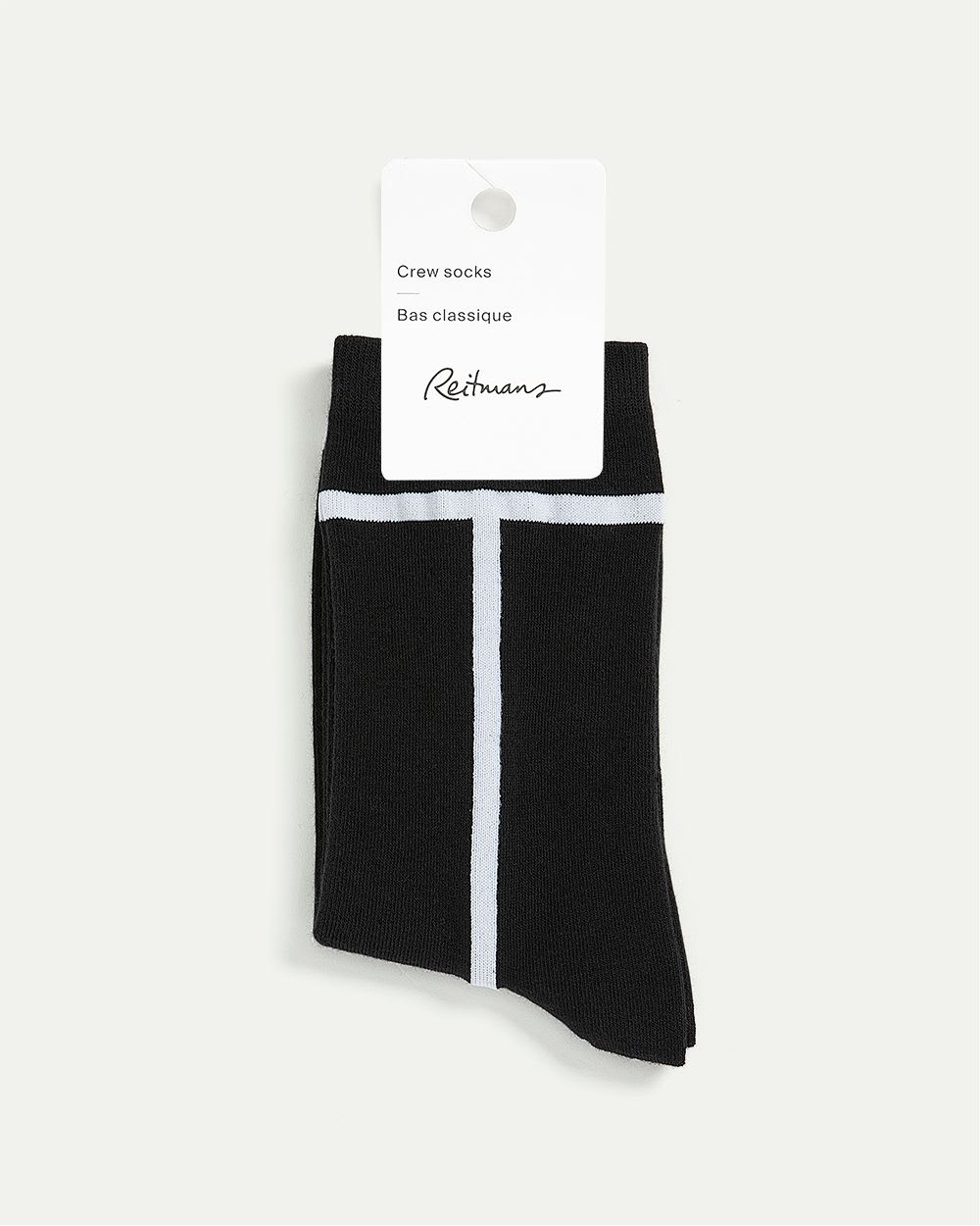 Cotton Socks with Side Stripes | Reitmans