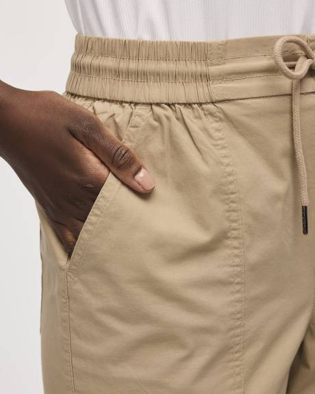 Poplin Capri Pants - Petite